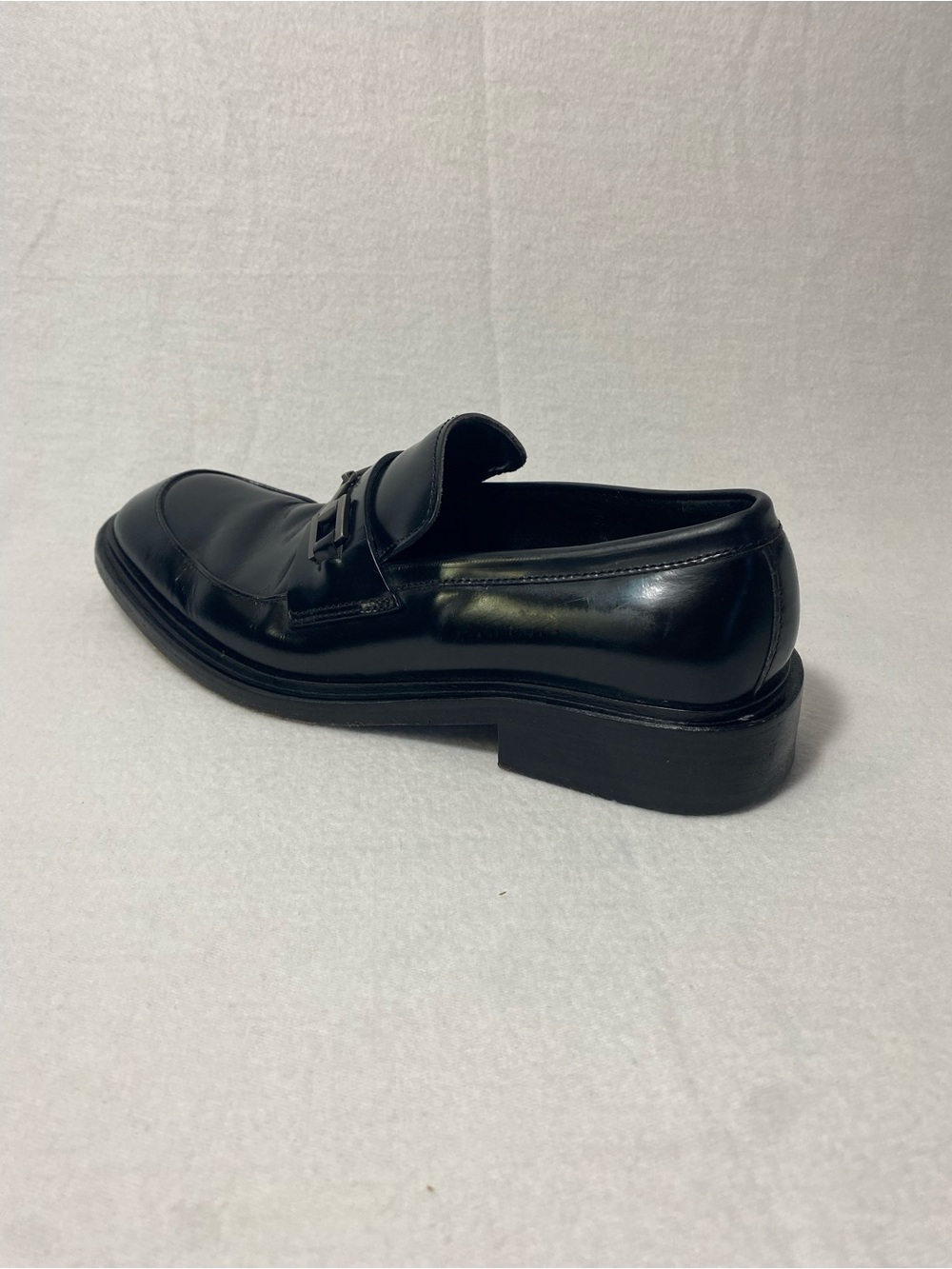 GUCCI Men’s Vintage Black Leather Horse-Bit Loafers ITALY Size 8.5D